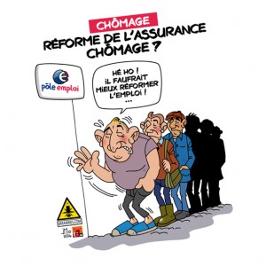 reforme chomage du gouvernement dessin